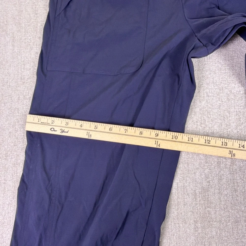 Athleta Navy Nylon La Viva Pant Jogger Slim Sz 6 Lightweight Stretch Sport Hike